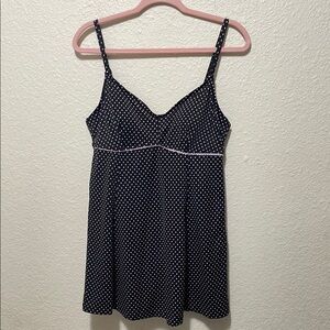 Maxine Women's Blue And Pink Swimsuit Top Only. Very Good Condition. Size 14.